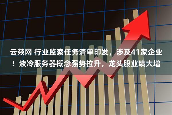 云燚网 行业监察任务清单印发,涉及41家企业!液冷服务器概念强势拉升,龙头股业绩大增