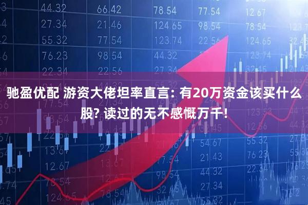 驰盈优配 游资大佬坦率直言: 有20万资金该买什么股? 读过的无不感慨万千!