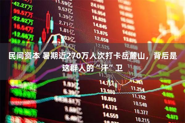 民间资本 暑期近270万人次打卡岳麓山，背后是这群人的“汗”卫